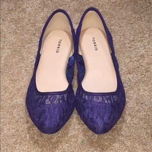💜Purple lace flats💜